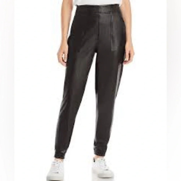 Spanx Leather-Like Jogger Pants in Black - Size Medium - Picture 3 of 10